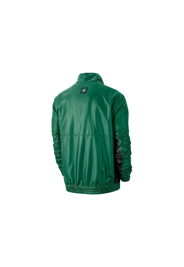 Nike - Kurtka męska nike nba boston celtics lightweight courtside jacket clover. Kolor: zielony. Sport: bieganie