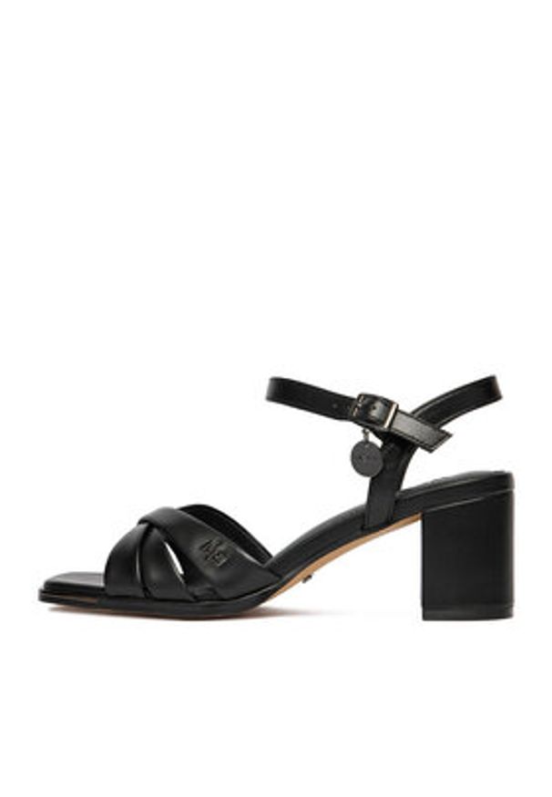 MEXX Sandały EO-WS1161-01 Czarny. Kolor: czarny. Materiał: skóra