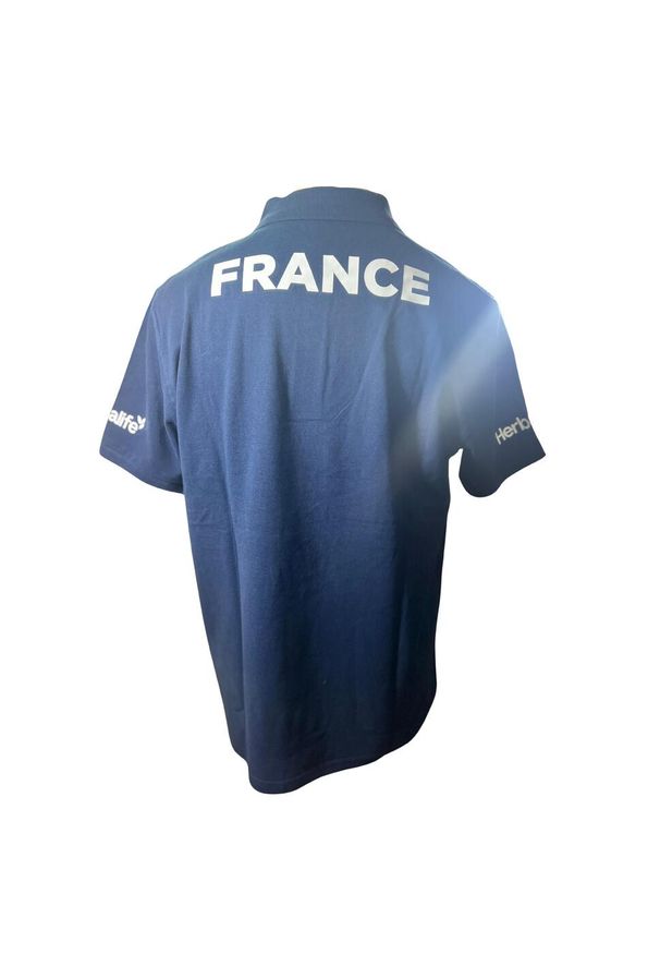 ERREA - Koszulka polo z długim rękawem France Evo 2024/25. Typ kołnierza: polo. Kolor: niebieski. Długość rękawa: długi rękaw. Długość: długie