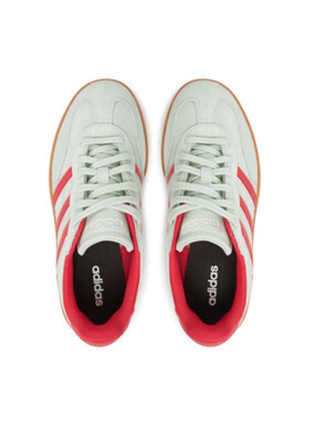 Adidas - adidas Sneakersy Barreda JP7109 Zielony. Kolor: zielony. Materiał: zamsz, skóra
