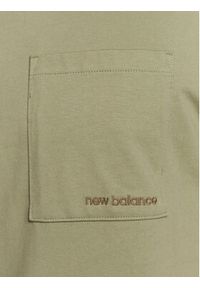 New Balance T-Shirt MT23567 Zielony Relaxed Fit. Kolor: zielony. Materiał: bawełna #4