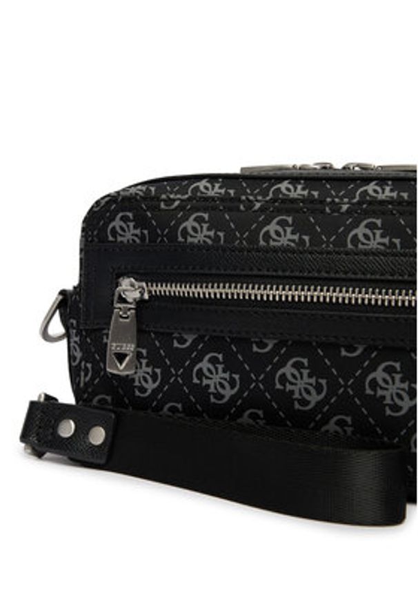 Guess Saszetka HMBENP P6250 Czarny. Kolor: czarny. Materiał: materiał