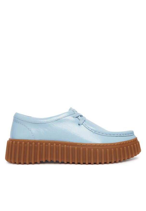Clarks Półbuty Torhill Bee 26186669 Błękitny. Kolor: niebieski. Materiał: skóra
