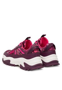 Versace Jeans Couture Sneakersy 79VA3SVG Bordowy. Kolor: czerwony. Materiał: skóra #6