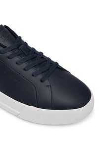 TOMMY HILFIGER - Tommy Hilfiger Sneakersy Th Court Premium FM0FM05879 Granatowy. Kolor: niebieski. Materiał: skóra #5