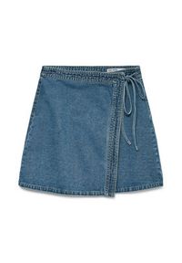 Vero Moda Spódnica jeansowa Liza 10332535 Niebieski Regular Fit. Kolor: niebieski. Materiał: bawełna #7
