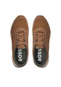 BOSS - Boss Sneakersy Ttnm Evo Runn Nume 50517313 Brązowy. Kolor: brązowy