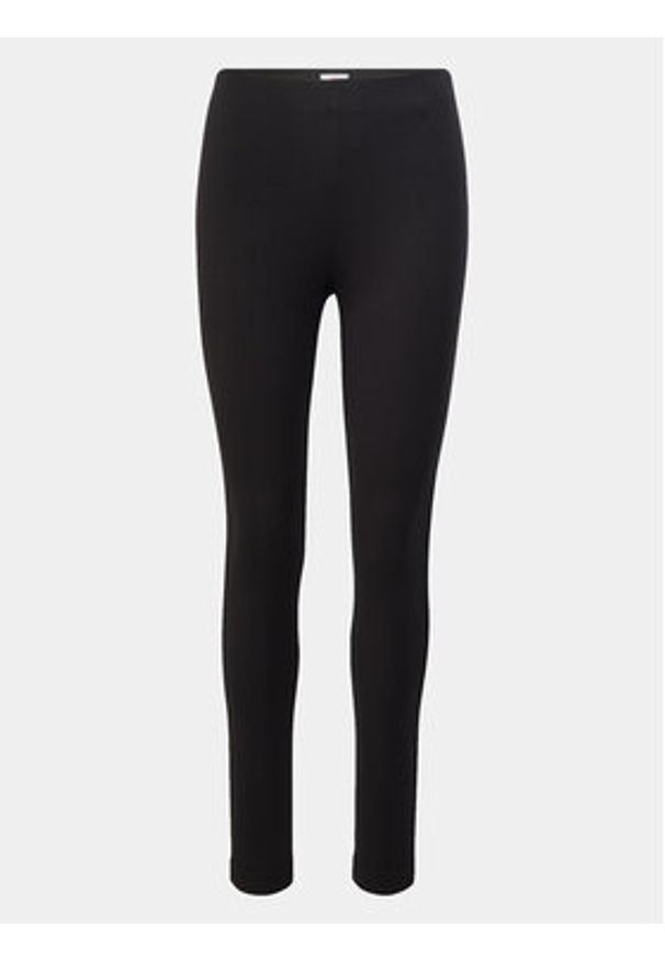 s.Oliver Legginsy 2133476 Czarny Extra Slim Fit. Kolor: czarny. Materiał: wiskoza