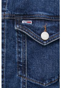 Tommy Jeans Kurtka jeansowa męska kolor granatowy przejściowa. Okazja: na co dzień. Kolor: niebieski. Materiał: materiał. Wzór: gładki. Styl: casual #4