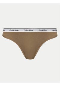 Calvin Klein Underwear Komplet 3 par stringów 000QD5209E Kolorowy. Materiał: bawełna. Wzór: kolorowy #5