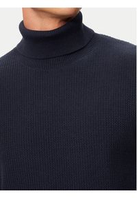 Jack & Jones Golf Cooper 12259310 Granatowy Regular Fit. Typ kołnierza: golf. Kolor: niebieski. Materiał: bawełna #5