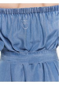Pinko Sukienka codzienna 100808 A0G5 Niebieski Regular Fit. Okazja: na co dzień. Kolor: niebieski. Materiał: lyocell. Typ sukienki: proste. Styl: casual #2