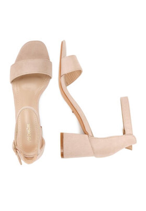 DeeZee Sandały 5250-1 Beżowy. Kolor: beżowy. Materiał: materiał