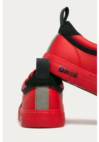 Big-Star - Big Star - Buty. Nosek buta: okrągły. Zapięcie: sznurówki. Kolor: czerwony. Materiał: syntetyk, materiał, skóra ekologiczna, guma. Szerokość cholewki: normalna. Obcas: na obcasie. Wysokość obcasa: średni, niski #2