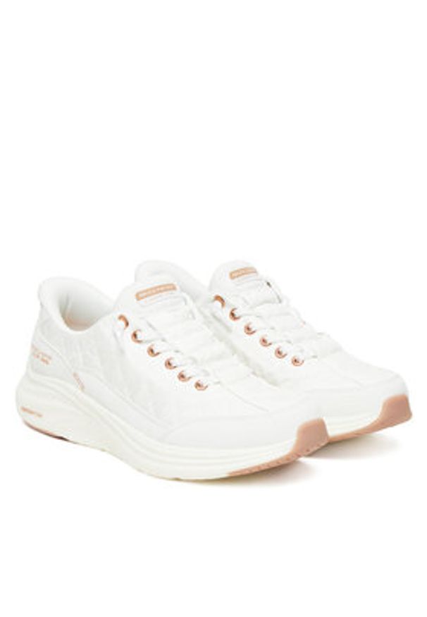 skechers - Skechers Sneakersy Contour Foam 150413/WTRG Biały. Kolor: biały. Materiał: materiał