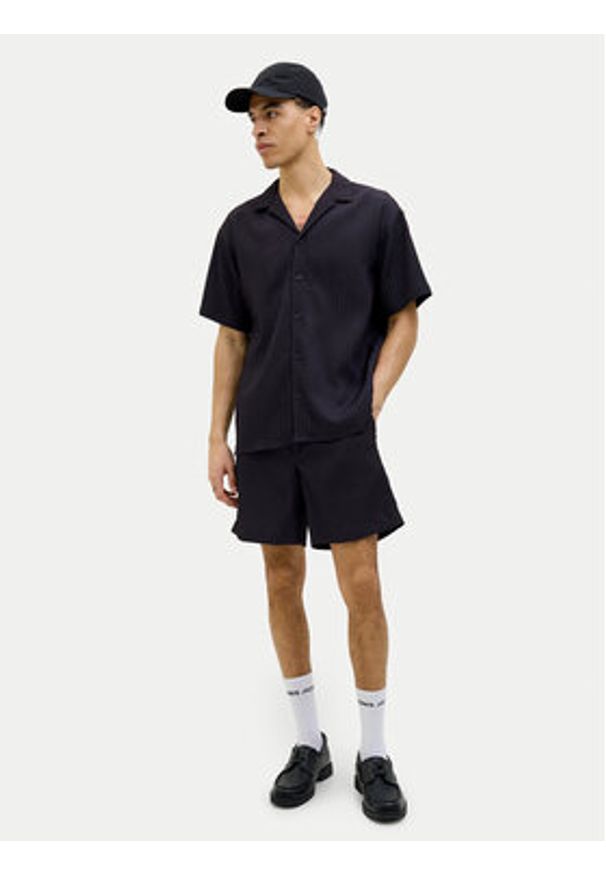 Jack & Jones Szorty materiałowe Jaiden 12269672 Czarny Relaxed Fit. Kolor: czarny. Materiał: syntetyk