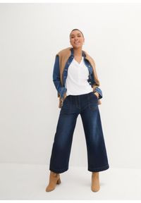 bonprix - Bluzka tunikowa z miękkiej wiskozy. Kolor: biały. Materiał: wiskoza. Długość rękawa: długi rękaw. Długość: długie #3