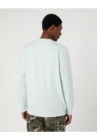 Wrangler - WRANGLER VARSITY MĘSKA BLUZA KLASYCZNA LOGO NADRUK CREW SURF W6G9I3X6U 112331912. Wzór: nadruk. Styl: klasyczny #3
