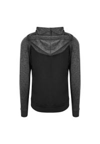 JUST COOL - Bluza Rozpinana Męska Kontrastowa Melanż Slim. Kolor: wielokolorowy, szary, czarny, brązowy. Wzór: melanż