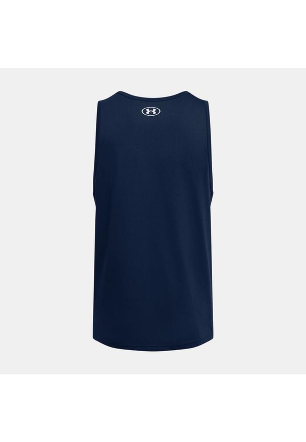 Under Armour - Koszulka męska tank top UNDER ARMOUR 1382883 bez rękawów. Kolor: niebieski. Długość rękawa: bez rękawów