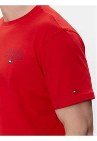TOMMY HILFIGER - Tommy Hilfiger T-Shirt UM0UM02916 Czerwony Regular Fit. Kolor: czerwony. Materiał: bawełna #5