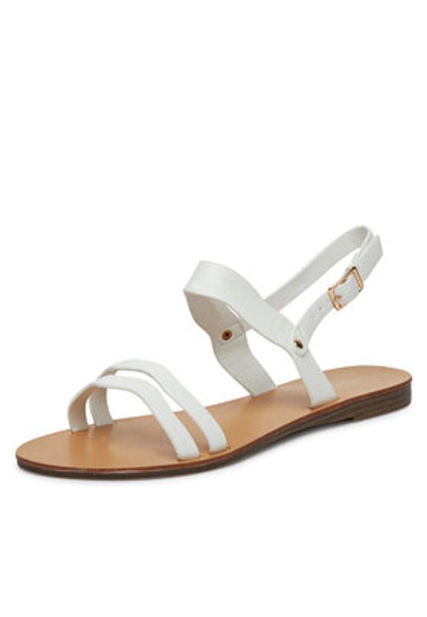 DeeZee Sandały E6720-101 Biały. Kolor: biały. Materiał: syntetyk, materiał