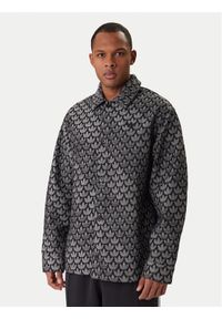 Adidas - adidas Koszula jeansowa Monogram KC6379 Szary Loose Fit. Kolor: szary. Materiał: bawełna #1