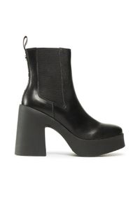 Steve Madden Botki Upstand SM11002183-02002-001 Czarny. Kolor: czarny. Materiał: skóra