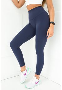 2SkIN - Legginsy sportowe damskie 2skin Pilates. Kolor: niebieski. Sport: joga i pilates