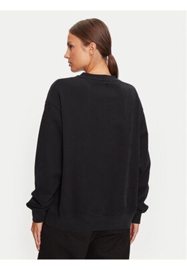 Replay - REPLAY Bluza W3106C.000.22890CS Czarny Oversize. Kolor: czarny. Materiał: bawełna