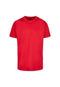 BUILD YOUR BRAND - Bawełniana Koszulka Unisex Dla Dorosłych Z Okrągłym Dekoltem. Kolor: różowy. Materiał: bawełna