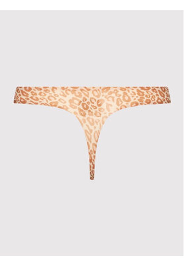 Chantelle Stringi Soft Stretch C11D90 Beżowy. Kolor: beżowy. Materiał: syntetyk