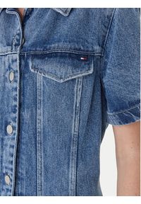 TOMMY HILFIGER - Tommy Hilfiger Sukienka jeansowa WW0WW46638 Niebieski Slim Fit. Kolor: niebieski. Materiał: lyocell