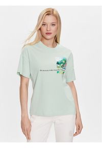 s.Oliver T-Shirt 2130597 Zielony Loose Fit. Kolor: zielony. Materiał: bawełna