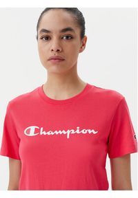 Champion T-Shirt 118090 Koralowy Slim Fit. Kolor: pomarańczowy. Materiał: bawełna #5