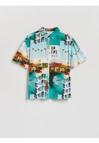 Reserved - Wzorzysta koszula - wielobarwny. Materiał: wiskoza #1