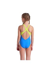 Dziewczęcy jednoczęściowy kostium kąpielowy Arena V Back. Kolor: niebieski #2