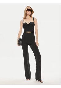 Elisabetta Franchi Body BO-012-42E2-5981 Czarny Slim Fit. Kolor: czarny. Materiał: syntetyk