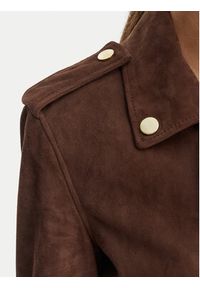 Armani Exchange Kurtka skórzana XW001924 AF21549 U6136 Brązowy Regular Fit. Kolor: brązowy. Materiał: skóra #5