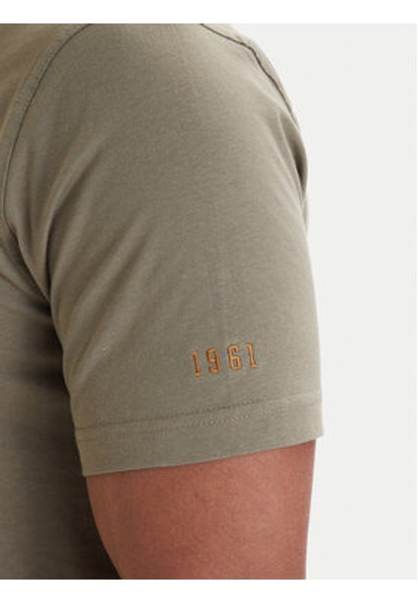 Aeronautica Militare T-Shirt 261TS2534UJ00641 Zielony Regular Fit. Kolor: zielony. Materiał: bawełna