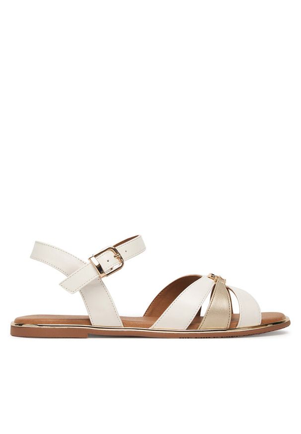 TOMMY HILFIGER - Sandały Tommy Hilfiger. Kolor: biały