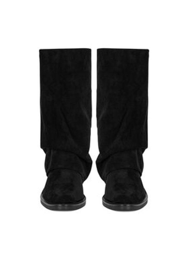 Jenny Fairy Kozaki HY23689-19 Czarny. Kolor: czarny. Materiał: materiał