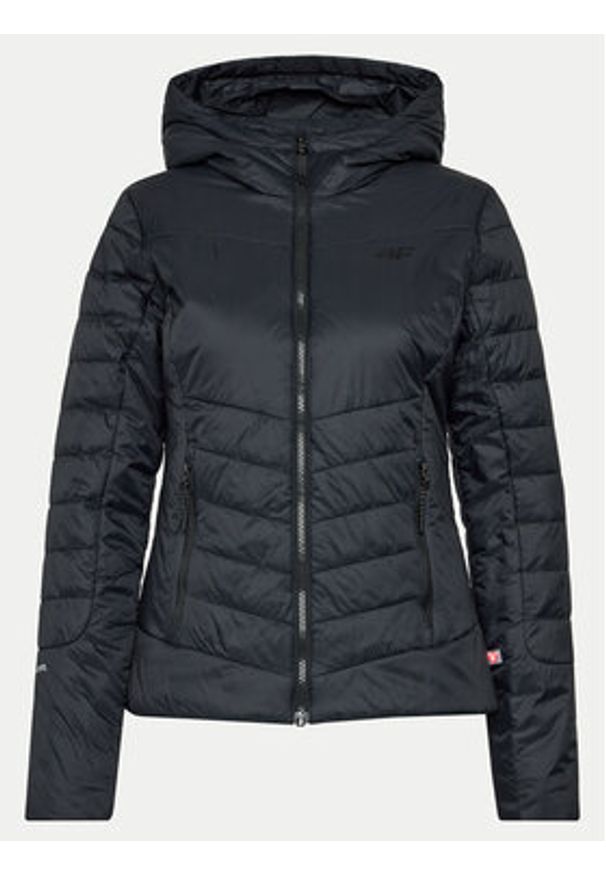 4f - 4F Kurtka outdoor 4FAW23TDJAF279 Czarny Slim Fit. Kolor: czarny. Materiał: syntetyk. Sport: outdoor