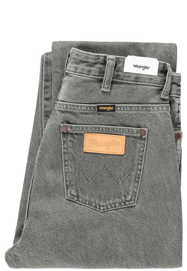 Wrangler - WRANGLER RETRO STRAIGHT GREY MULES W238RJ24R 112127879. Stan: podwyższony. Styl: retro