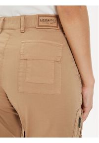 Aeronautica Militare Spodnie materiałowe 241PA1589DCT3307 Khaki Regular Fit. Kolor: brązowy. Materiał: bawełna #4