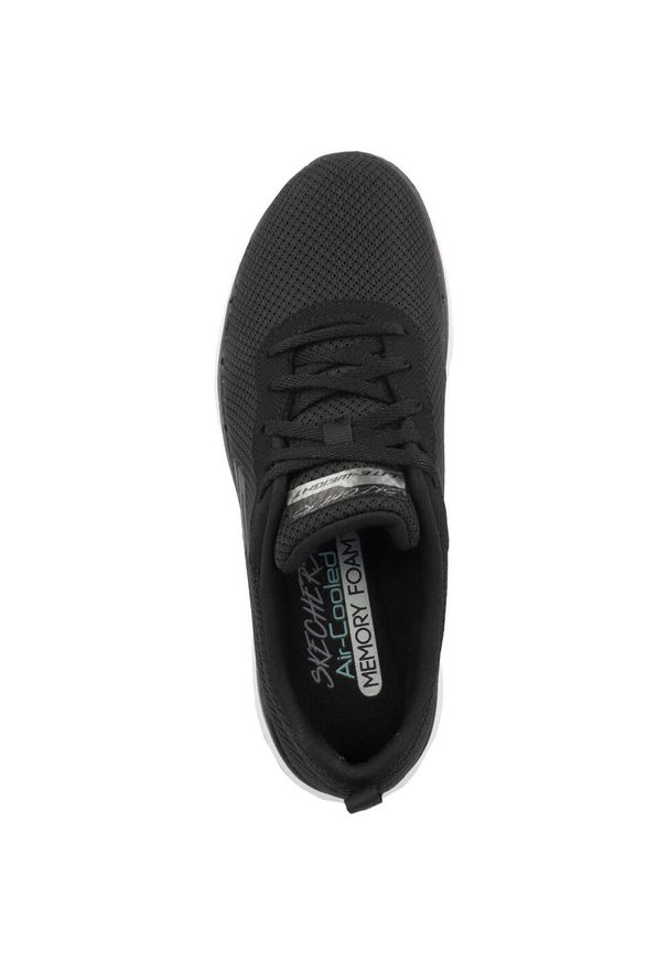 skechers - Buty sportowe Sneakersy damskie, Skechers Flex Appeal 3.0. Zapięcie: sznurówki. Kolor: czarny. Materiał: materiał. Szerokość cholewki: normalna. Sport: turystyka piesza