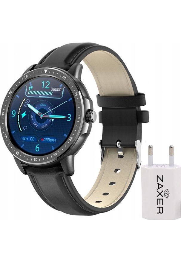 ZAXER - Smartwatch Zaxer ZF19 Czarny (0.00). Rodzaj zegarka: smartwatch. Kolor: czarny