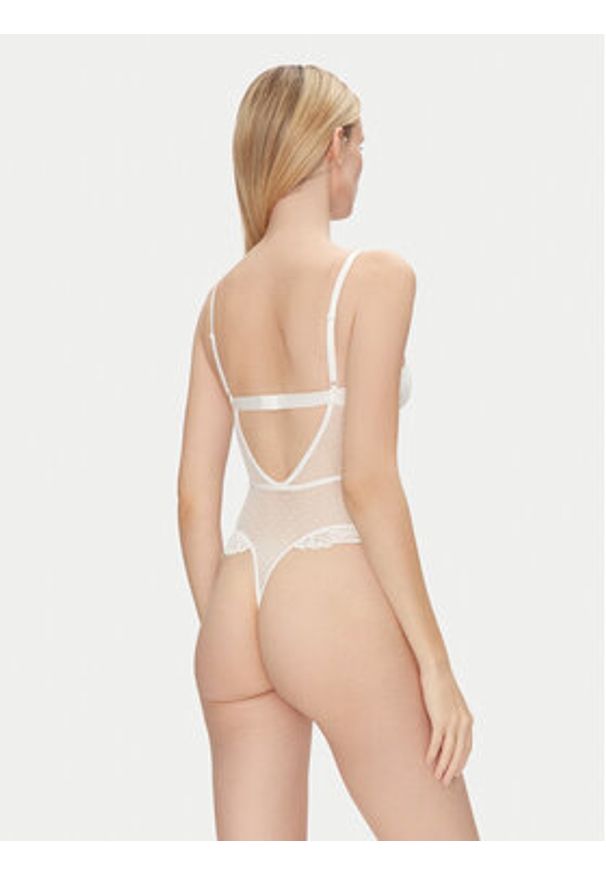 Hunkemöller Body Posie 301853 Biały. Kolor: biały. Materiał: syntetyk