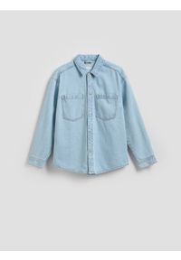 Reserved - Jeansowa koszula comfort fit - niebieski. Kolor: niebieski. Materiał: jeans