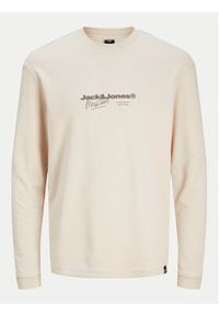 Jack & Jones - Jack&Jones Longsleeve Charlie 12265426 Beżowy Regular Fit. Kolor: beżowy. Materiał: syntetyk. Długość rękawa: długi rękaw #7